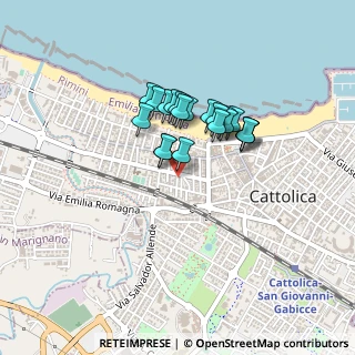 Mappa Via Bologna, 47841 Cattolica RN, Italia (0.315)