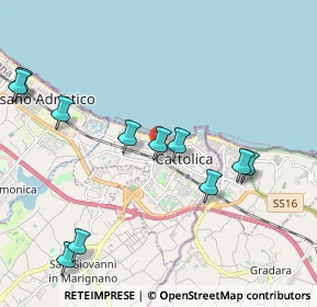 Mappa Via Bologna, 47841 Cattolica RN, Italia (2.29909)