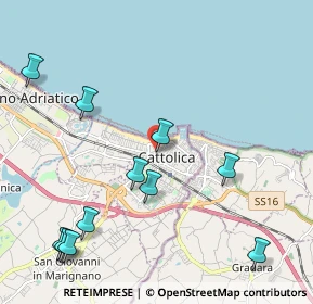 Mappa Via Libertà, 47841 Cattolica RN, Italia (2.57091)