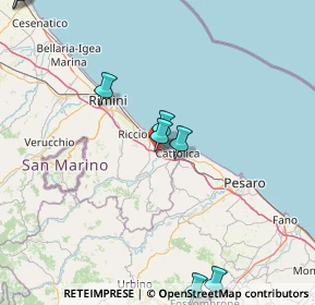Mappa Via Canaletto, 47843 Misano Adriatico RN, Italia (42.46111)