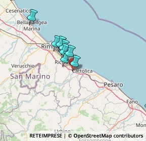 Mappa Via Canaletto, 47843 Misano Adriatico RN, Italia (21.25769)