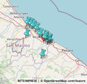 Mappa Via Canaletto, 47843 Misano Adriatico RN, Italia (8.01)