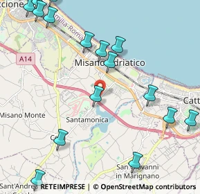 Mappa Via Canaletto, 47843 Misano Adriatico RN, Italia (2.96588)