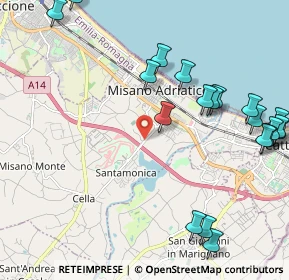 Mappa Via Canaletto, 47843 Misano Adriatico RN, Italia (2.7535)