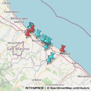 Mappa Via Sicilia, 47841 Cattolica RN, Italia (10.70846)