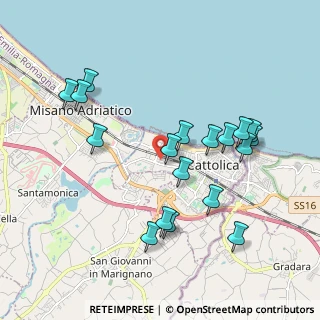 Mappa Via Sicilia, 47841 Cattolica RN, Italia (2.01444)
