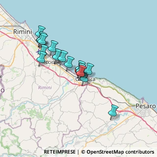 Mappa Via Sicilia, 47841 Cattolica RN, Italia (6.07556)