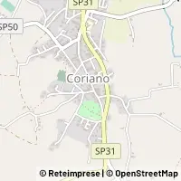 Karte Coriano