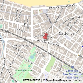 Mappa Via mazzini 71, 47841 Cattolica, Rimini (Emilia Romagna)