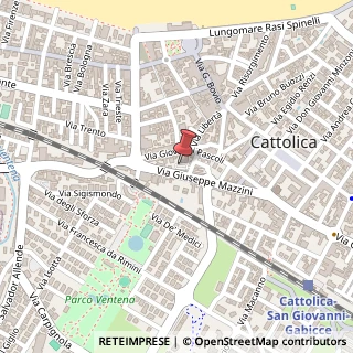 Mappa Piazzetta Mentana, 47841 Cattolica RN, Italia, 47841 Cattolica, Rimini (Emilia Romagna)