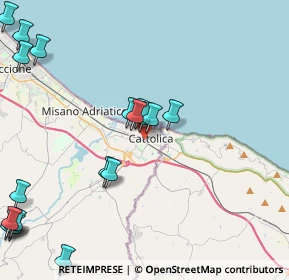 Mappa Piazzetta Mentana, 47841 Cattolica RN, Italia (5.71789)