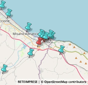 Mappa Piazzetta Mentana, 47841 Cattolica RN, Italia (3.36692)