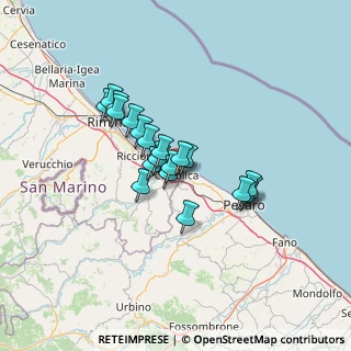 Mappa Via Carlo Cattaneo, 47841 Cattolica RN, Italia (10.063)