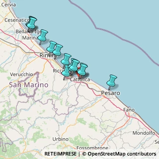 Mappa Via Bastioni, 47841 Cattolica RN, Italia (13.43786)