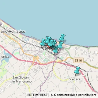Mappa Via Bastioni, 47841 Cattolica RN, Italia (0.74545)