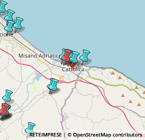 Mappa Via Carlo Cattaneo, 47841 Cattolica RN, Italia (5.87579)