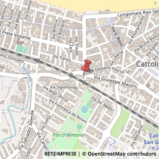 Mappa Via Giuseppe Mazzini, 161-163, 47841 Cattolica, Rimini (Emilia Romagna)
