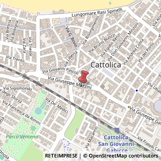 Mappa Via Giuseppe Mazzini, 49, 47841 Cattolica, Rimini (Emilia Romagna)