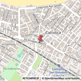 Mappa Via Giuseppe Mazzini, 63, 47841 Cattolica, Rimini (Emilia Romagna)