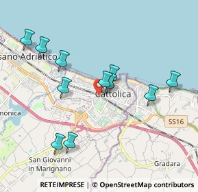 Mappa Ponte ferroviario di via Emilia Romagna. Cattolica, 47841 Cattolica RN, Italia (1.92636)