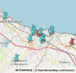 Mappa Ponte ferroviario di via Emilia Romagna. Cattolica, 47841 Cattolica RN, Italia (1.62818)