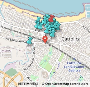 Mappa Ponte ferroviario di via Emilia Romagna. Cattolica, 47841 Cattolica RN, Italia (0.326)