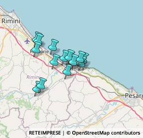 Mappa Ponte ferroviario di via Emilia Romagna. Cattolica, 47841 Cattolica RN, Italia (4.88357)