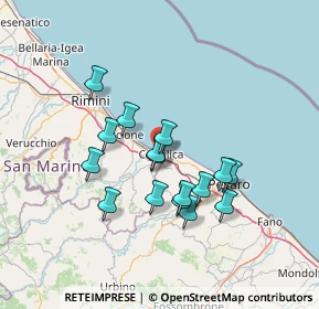 Mappa Via Mentana, 47841 Cattolica RN, Italia (12.04188)