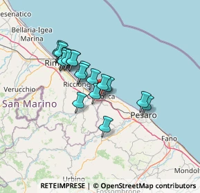 Mappa Via Mentana, 47841 Cattolica RN, Italia (11.326)