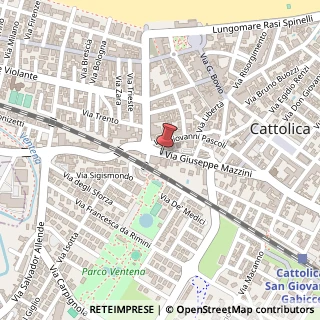 Mappa Via Giuseppe Mazzini, 151, 47841 Cattolica, Rimini (Emilia Romagna)