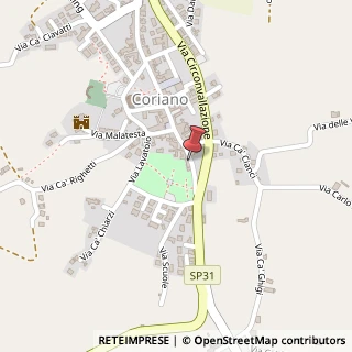 Mappa Via G. Garibaldi, 232, 47853 Coriano, Rimini (Emilia Romagna)