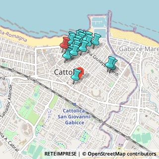 Mappa Via del Porto, 47841 Cattolica RN, Italia (0.3885)