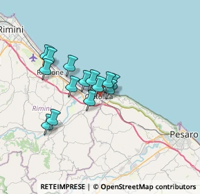 Mappa Via del Porto, 47841 Cattolica RN, Italia (5.22643)