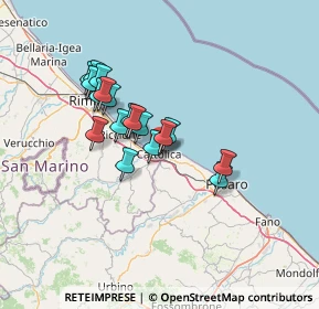 Mappa Via del Porto, 47841 Cattolica RN, Italia (11.05)