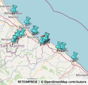 Mappa Via del Porto, 47841 Cattolica RN, Italia (13.65467)