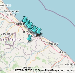 Mappa Via del Porto, 47841 Cattolica RN, Italia (6.82231)