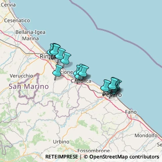 Mappa Via del Porto, 47841 Cattolica RN, Italia (11.347)