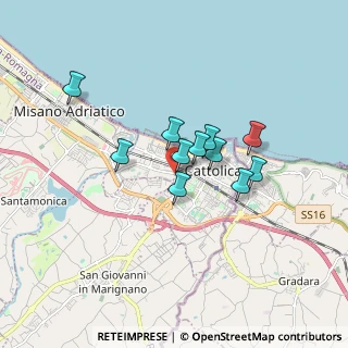 Mappa Via Torconca, 47841 Cattolica RN, Italia (1.26727)
