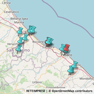 Mappa Via Torconca, 47841 Cattolica RN, Italia (15.88688)