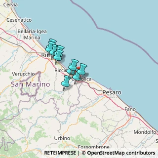 Mappa Via Torconca, 47841 Cattolica RN, Italia (9.82)