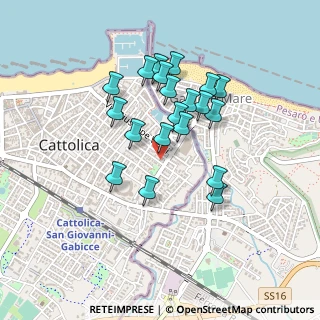 Mappa Via I. Bandiera, 47841 Cattolica RN, Italia (0.3865)