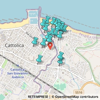 Mappa Via Galileo Galilei, 47841 Cattolica RN, Italia (0.373)