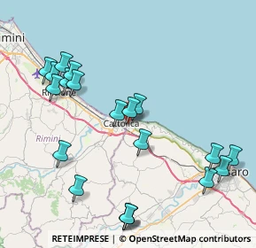 Mappa Via Galileo Galilei, 47841 Cattolica RN, Italia (9.4485)