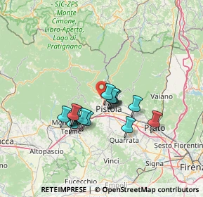 Mappa Via di Brandeglio, 51100 Pistoia PT, Italia (10.6725)