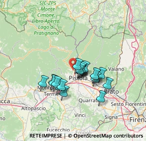 Mappa Via di Brandeglio, 51100 Pistoia PT, Italia (10.186)