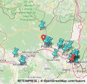 Mappa Via di Brandeglio, 51100 Pistoia PT, Italia (18.5835)
