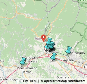 Mappa Via di Brandeglio, 51100 Pistoia PT, Italia (5.4625)