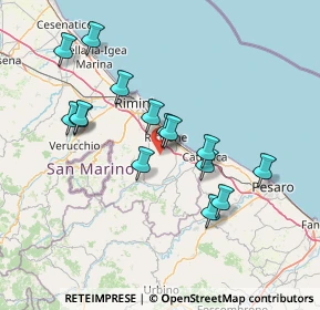 Mappa Via Bruscheto, 47843 Coriano RN, Italia (13.72133)
