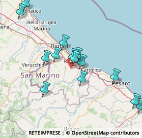 Mappa Via Bruscheto, 47843 Coriano RN, Italia (15.80214)