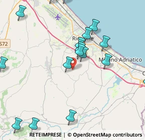 Mappa Via Bruscheto, 47843 Coriano RN, Italia (5.37263)